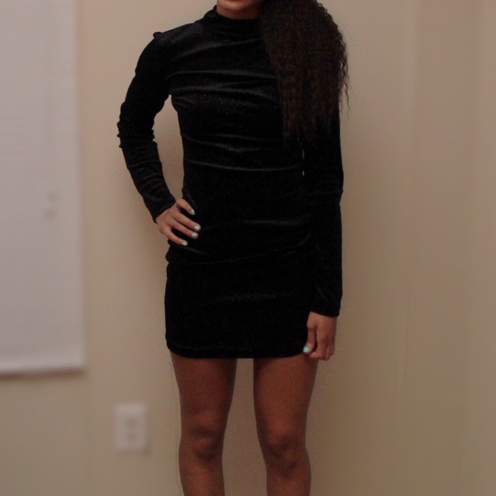 Velvet Sparkly Formal Dress
